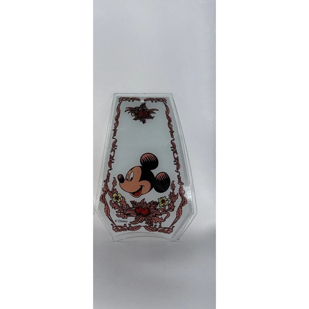 RARE Vintage Disney Mickey Mouse Glass Lamp Shade REPLACEMENT PANEL